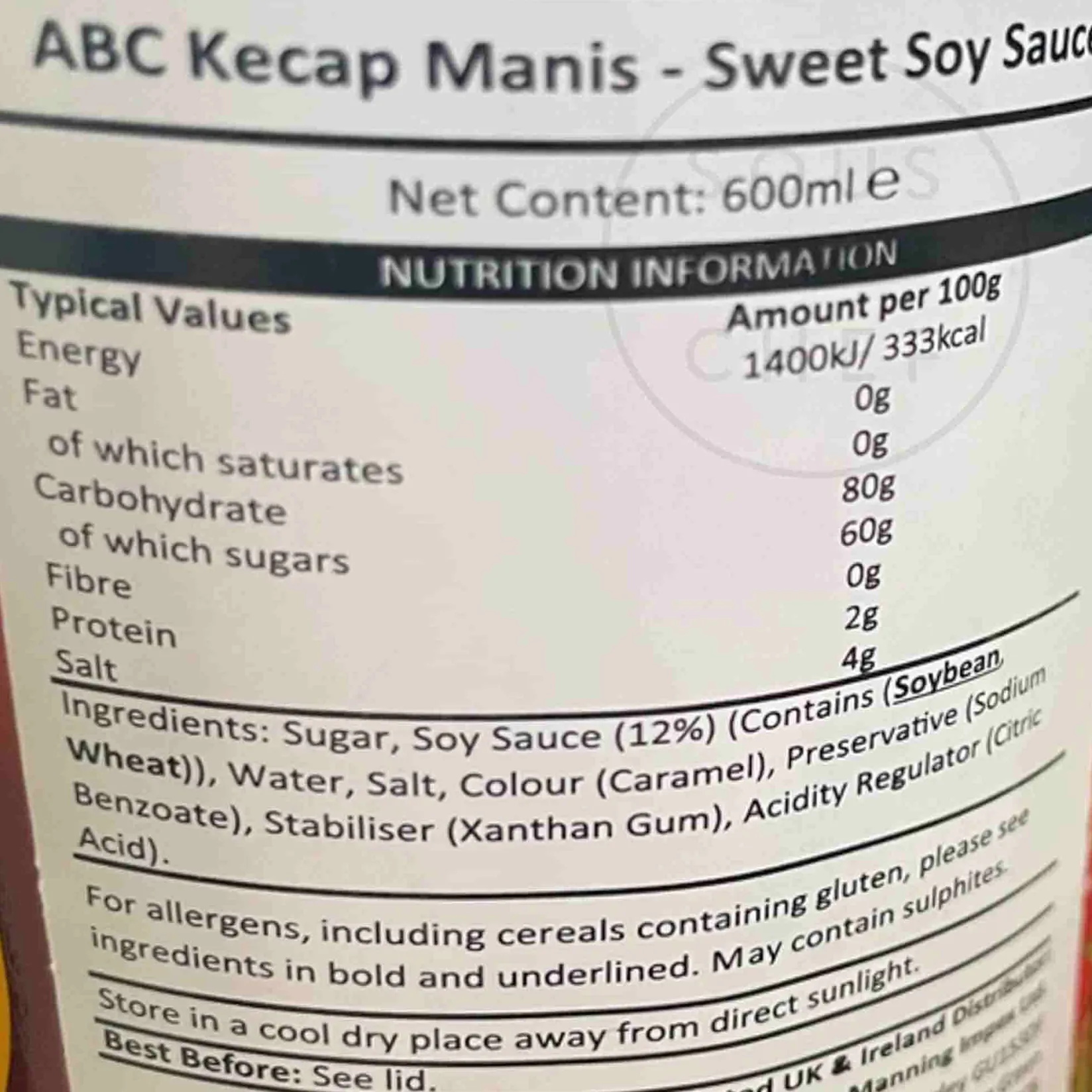 ABC Southeast Asian Ingredients|Sauces & Condiments^Kecap Manis Sweet Soy Sauce, 600ml