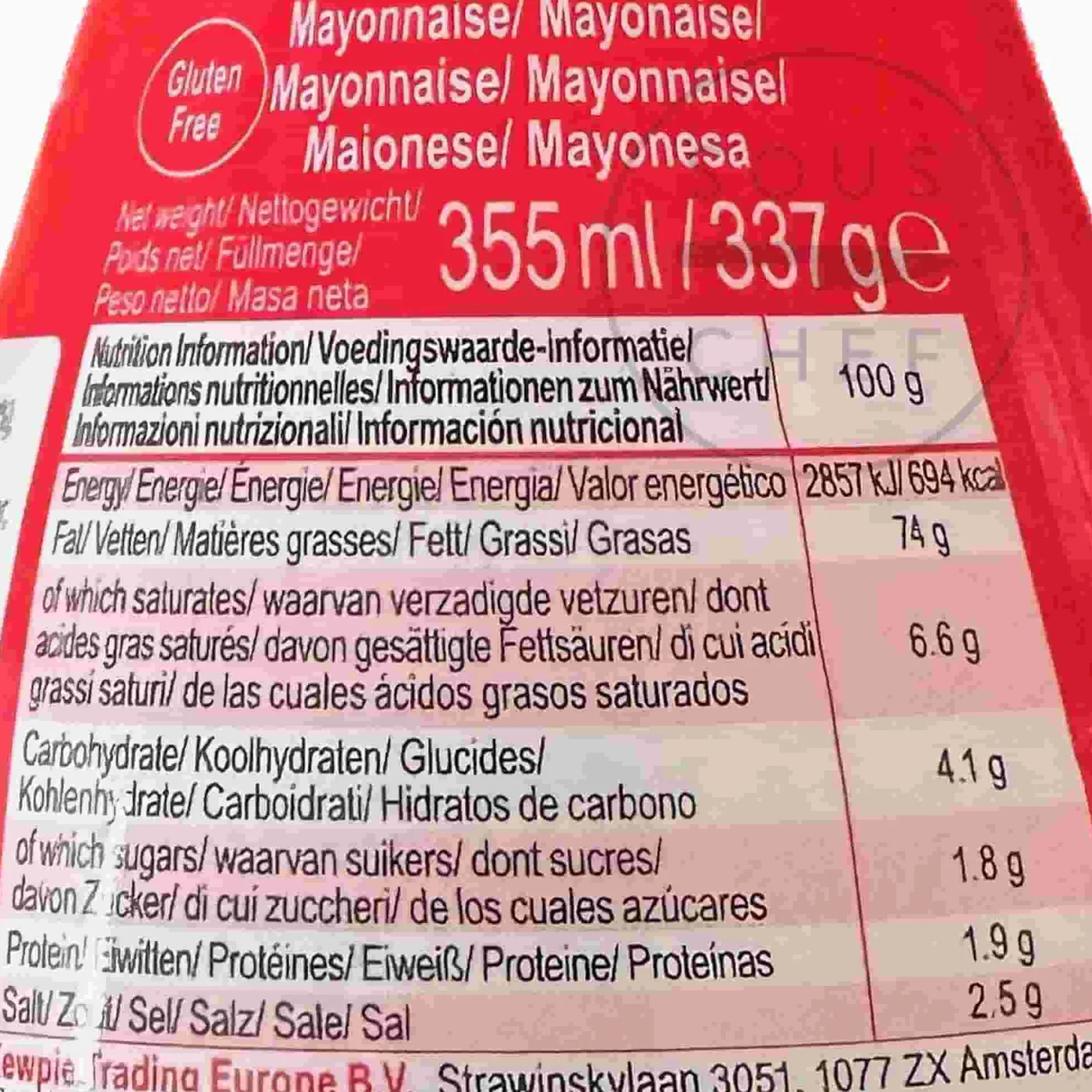 Kewpie Japanese Ingredients|Sauces & Condiments^Mayonnaise - No MSG & Gluten Free, 355ml