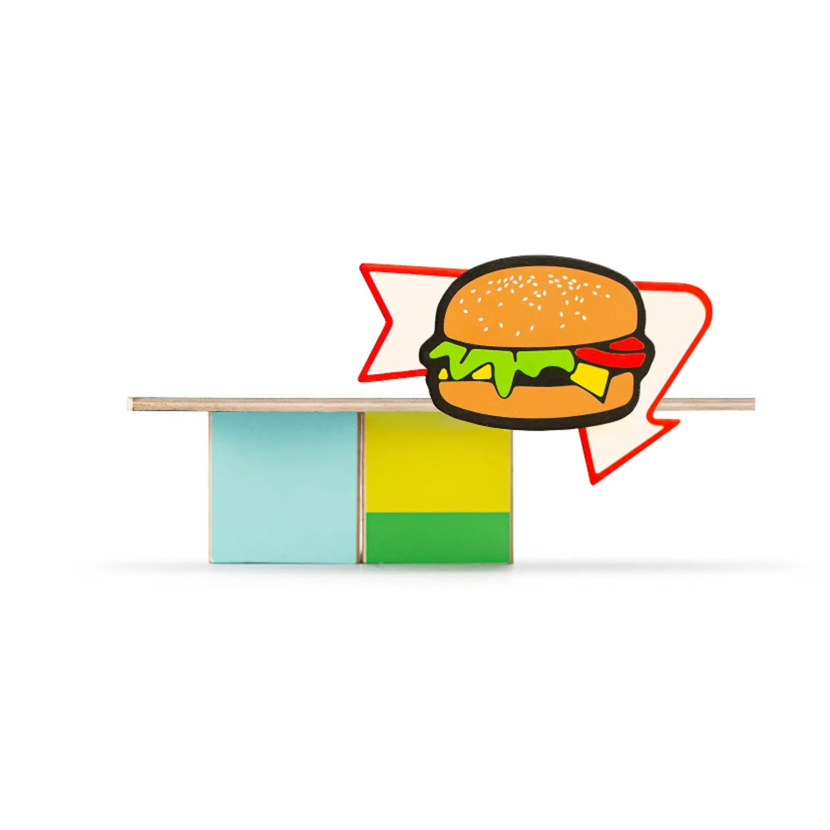 Candylab Tableware Brands^Kids Wooden Hamburger Stand Toy