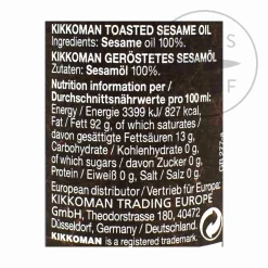Kikkoman Japanese Ingredients|Oil, Vinegar & Dressings^Toasted Sesame Oil, 125ml