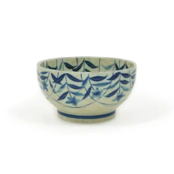 Kiji Stoneware & Ceramics Japanese Ingredients|Japanese Tableware^Kikyo Flower Ramen Bowl, 17cm dia x 9cm