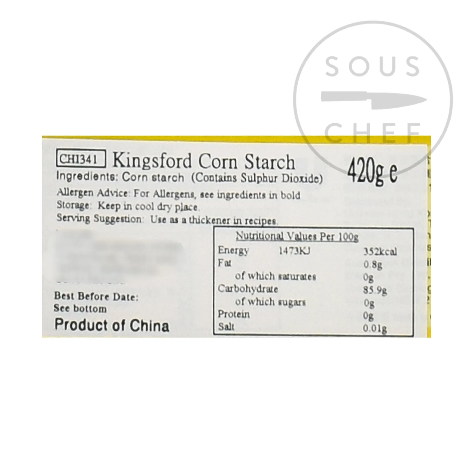 Knorr Ingredients Brands|Chinese Ingredients^Kingsford Corn Starch, 420g