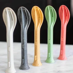 Koziol Picnicware|Cutlery^Klikk Pocket Stacking Cutlery Set, Green