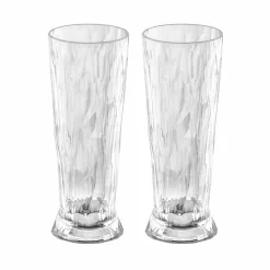 Koziol Tableware Brands|Table Setting^Large 'Unbreakable Glass' Beer Glasses, Set of 2
