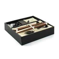 Kiji Stoneware & Ceramics Japanese Ingredients|Serveware^Kuro To Shiro Sushi Serving Set
