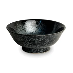 Kiji Stoneware & Ceramics Japanese Ingredients|Crockery & Dinnerware^Kuroi Hanten Ramen Bowl, 22cm