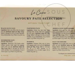 La Cuna Ingredients Brands|Spanish Ingredients^Savoury Pate Selection, 6x25g