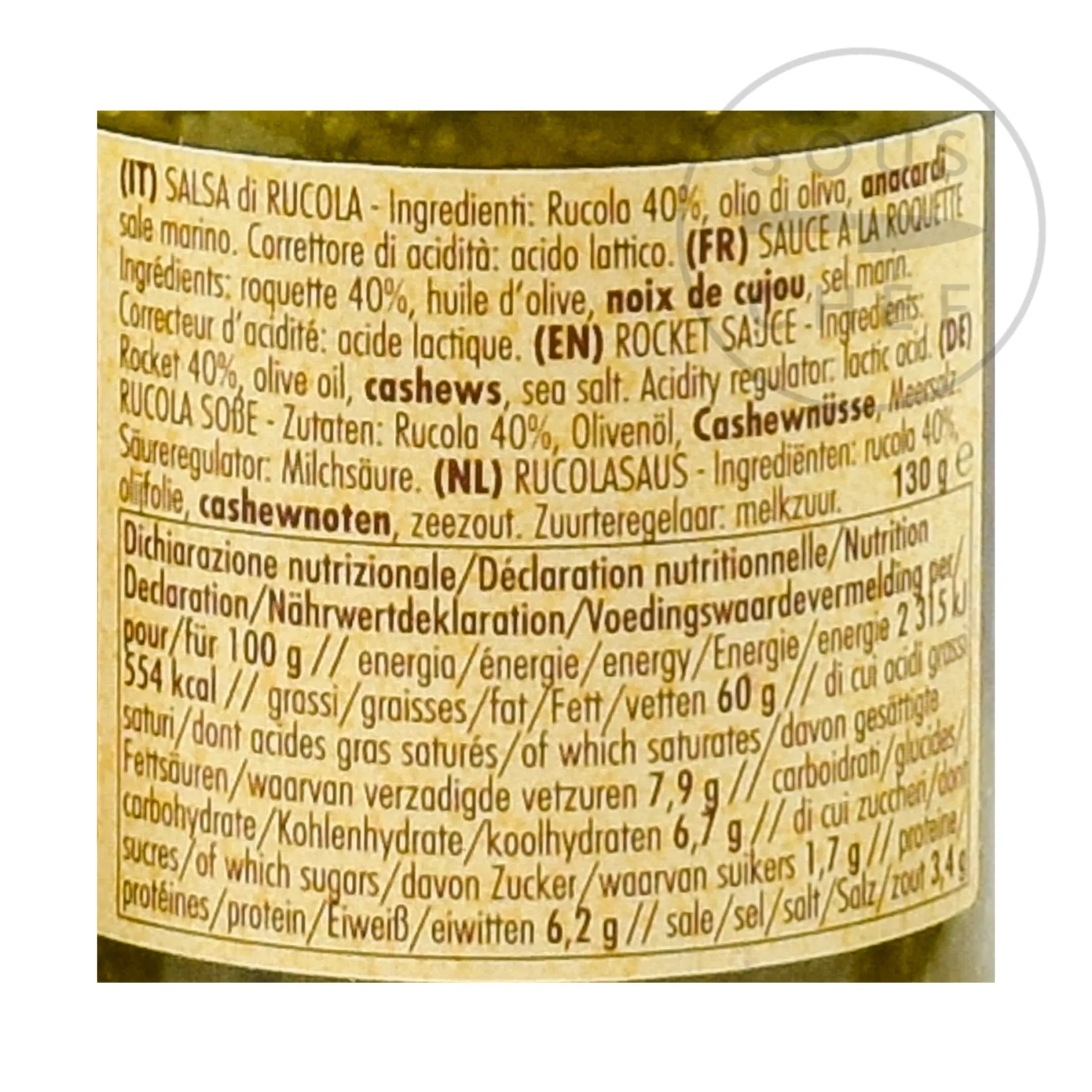 La Favorita Ingredients Brands|Italian Ingredients^Rocket Pesto, 130g