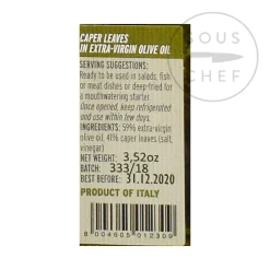 La Nicchia Ingredients Brands|Italian Ingredients^Caper Leaves, 100g