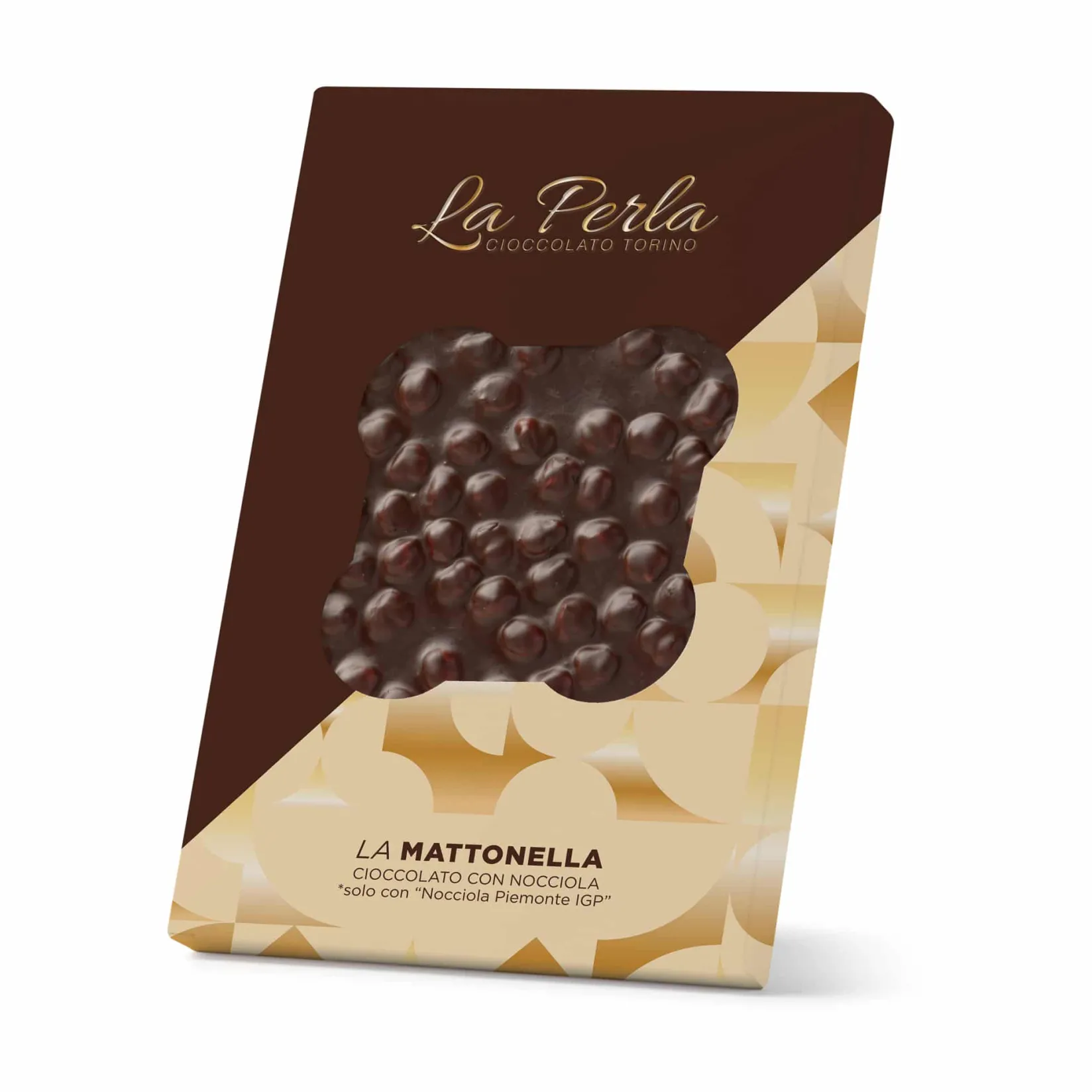 La Perla di Torino Ingredients Brands|Italian Ingredients^60% Dark Chocolate Slab with Whole Roasted Hazelnuts, 450g