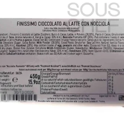 La Perla di Torino Ingredients Brands|Italian Ingredients^Milk Chocolate Slab with Whole Roasted Hazelnuts, 450g