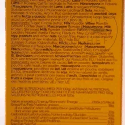 La Perla di Torino Italian Ingredients|Chocolate & Sweets^Tiramisu Chocolate Bar, 60g