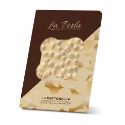 La Perla di Torino Ingredients Brands|Italian Ingredients^White Chocolate Slab with Whole Roasted Hazelnuts, 450g