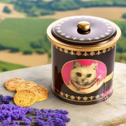 La Sablesienne Ingredients Brands|French Ingredients^French Sable Biscuits in Round Cat Tin, 250g