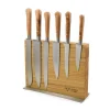 Laguiole en Aubrac French Ingredients|Kitchen Knives^Classic Knife Block of 6 Kitchen Knives, Juniper