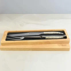 Laguiole en Aubrac Kitchen Knives^Oyster Shell Handle Carving Set
