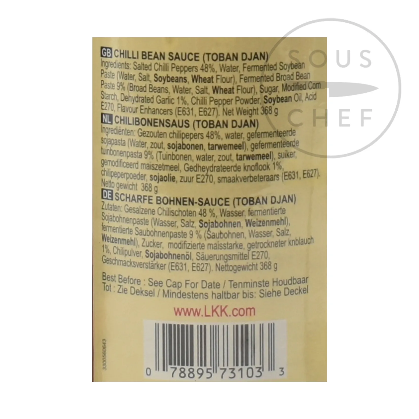 Lee Kum Kee Chinese Ingredients|Sauces & Condiments^Chilli Bean Sauce - Toban Djan, 368g