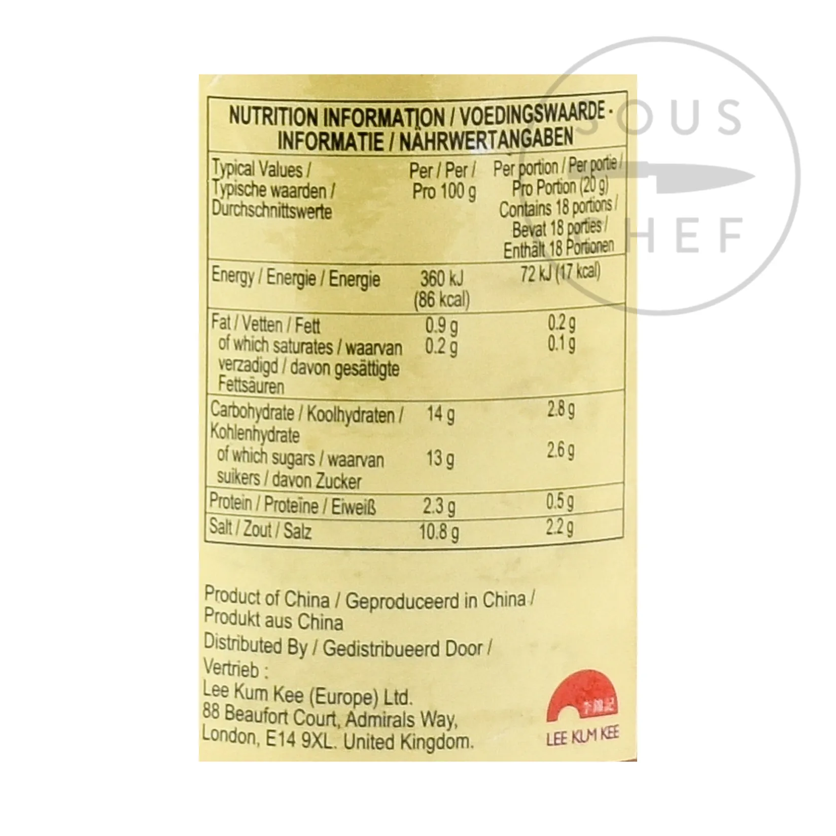 Lee Kum Kee Chinese Ingredients|Sauces & Condiments^Chilli Garlic Sauce, 368g