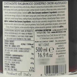 DEFRUTUM Ingredients Brands|Italian Ingredients^Leonardi Orange Balsamic Alcohol Free Gin, 500ml