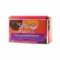 Leone Ingredients Brands|Chocolate & Sweets^Chocolate Coated Fruit Jellies in Gift Tin, 150g