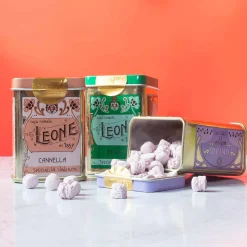 Leone Italian Ingredients|French Ingredients^Violet Candies In Classic Tin, 30g