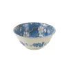 Kiji Stoneware & Ceramics Tableware Brands|Japanese Ingredients^Light Blue Sakura Blossom Noodle Bowl, 15.5cm