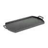 Lodge American Ingredients|Pots & Pans^Blacklock Cast Iron Double Burner, 25.5x50.8cm