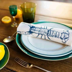 Lottie Day Table Setting|Kitchen Textiles & Clothing^Seafood Design Napkins, Box of 6