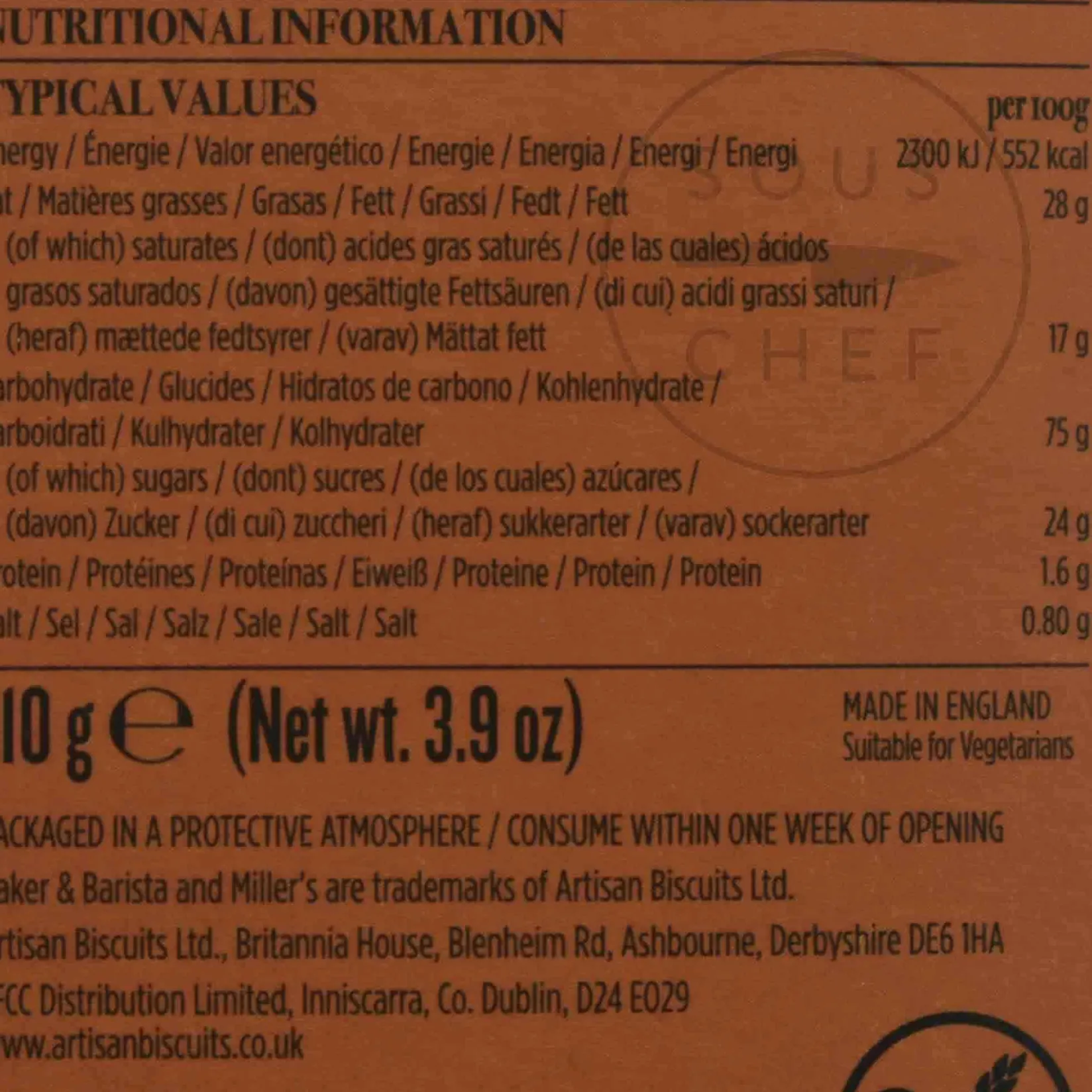 Baker & Barista Cakes & Bakery|Ingredients Brands^Madagascan Gluten Free Vanilla Biscuits, 120g