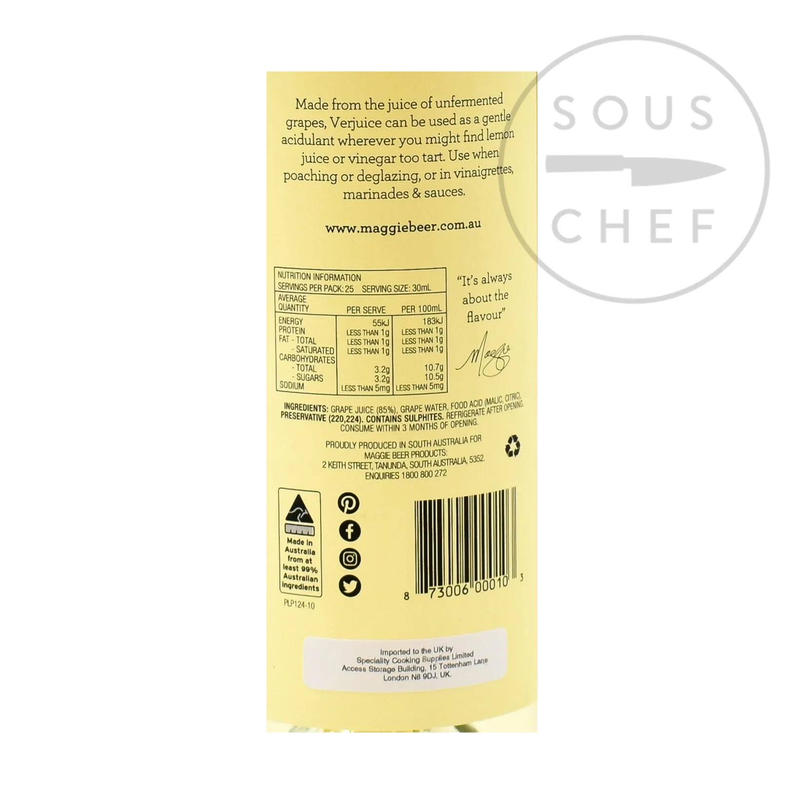 Maggie Beer Oil, Vinegar & Dressings|Ingredients Brands^Verjuice