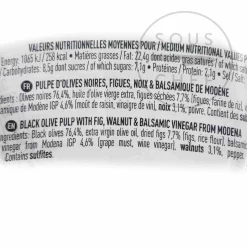 Maison Bremond Ingredients Brands|French Ingredients^Black Olive Tapenade with Fig, Walnut Balsamic Vingegar of Modena, 100g