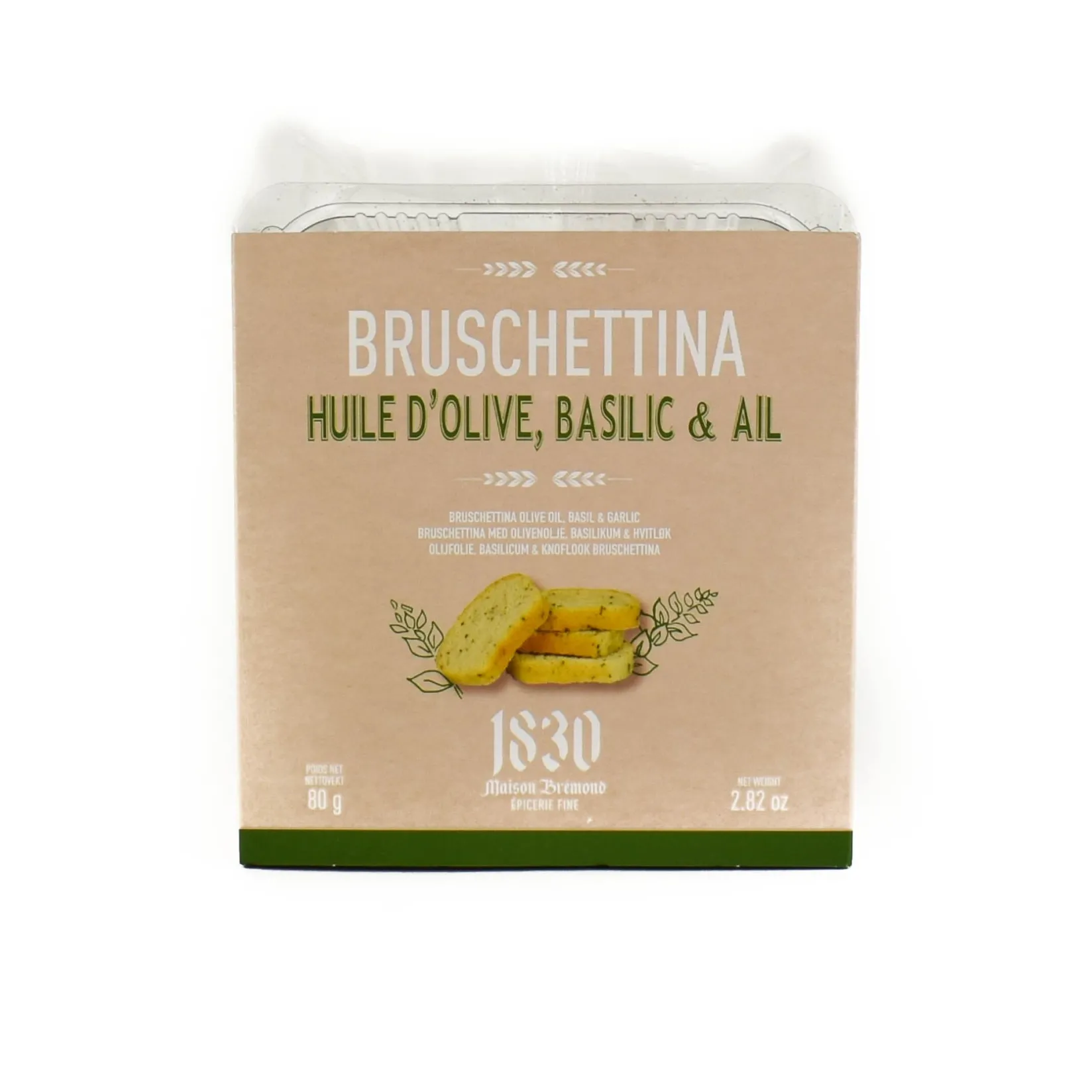 Maison Bremond Ingredients Brands|French Ingredients^Bruschettina With Olive Oil, Garlic & Basil, 80g