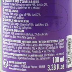 Maison Bremond Ingredients Brands|French Ingredients^Extra Virgin Olive Oil with Basil, 100ml