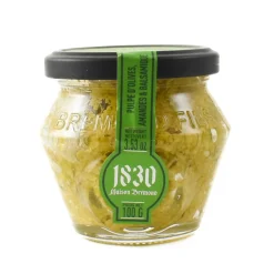 Maison Bremond Ingredients Brands|French Ingredients^Green Olive Tapenade with Grilled Almonds & White Balsamic Vinegar, 100g