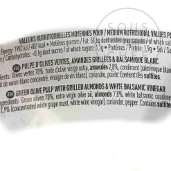 Maison Bremond Ingredients Brands|French Ingredients^Green Olive Tapenade with Grilled Almonds & White Balsamic Vinegar, 100g