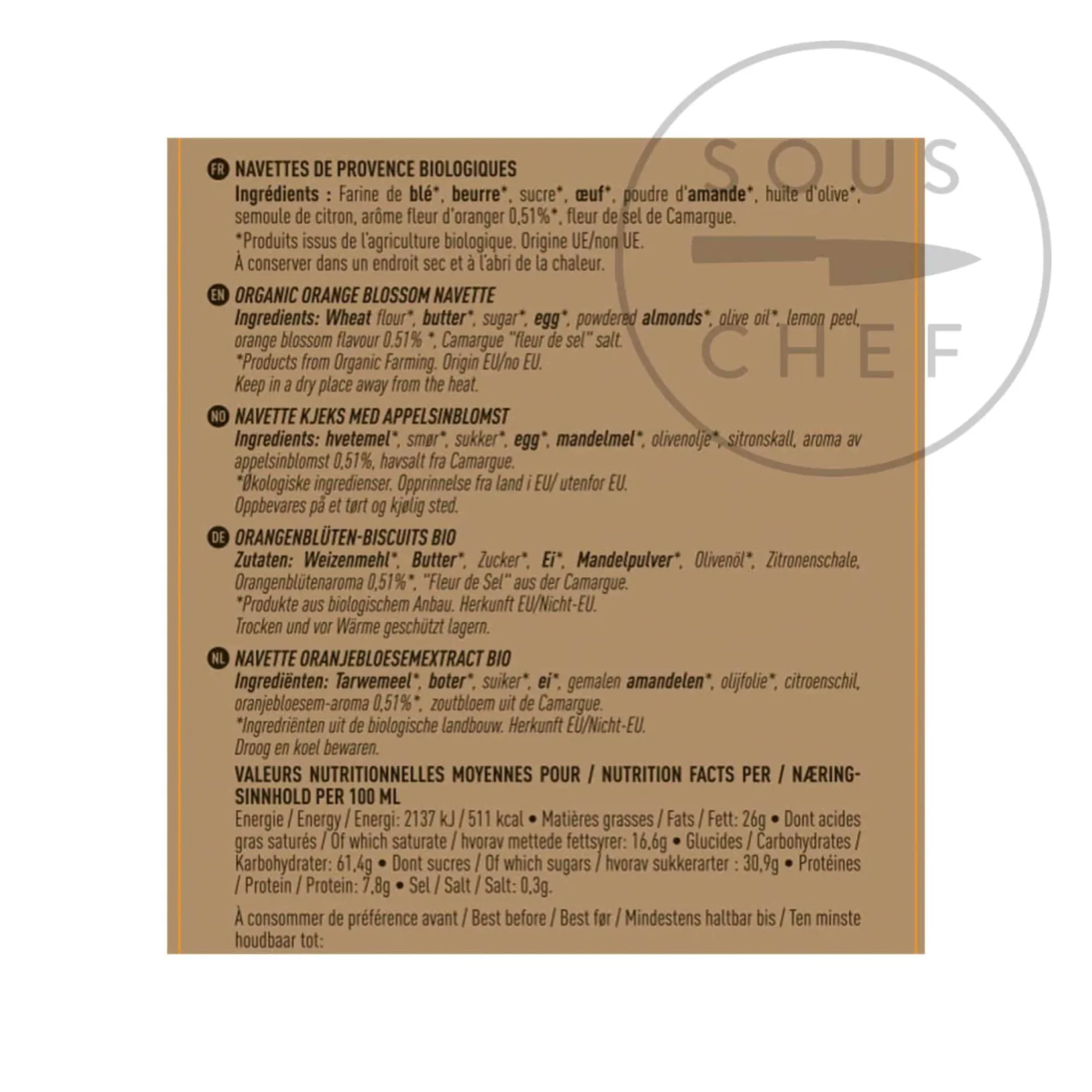 Maison Bremond Ingredients Brands|French Ingredients^Organic Navettes Cakes By Pierre Herme, 240g