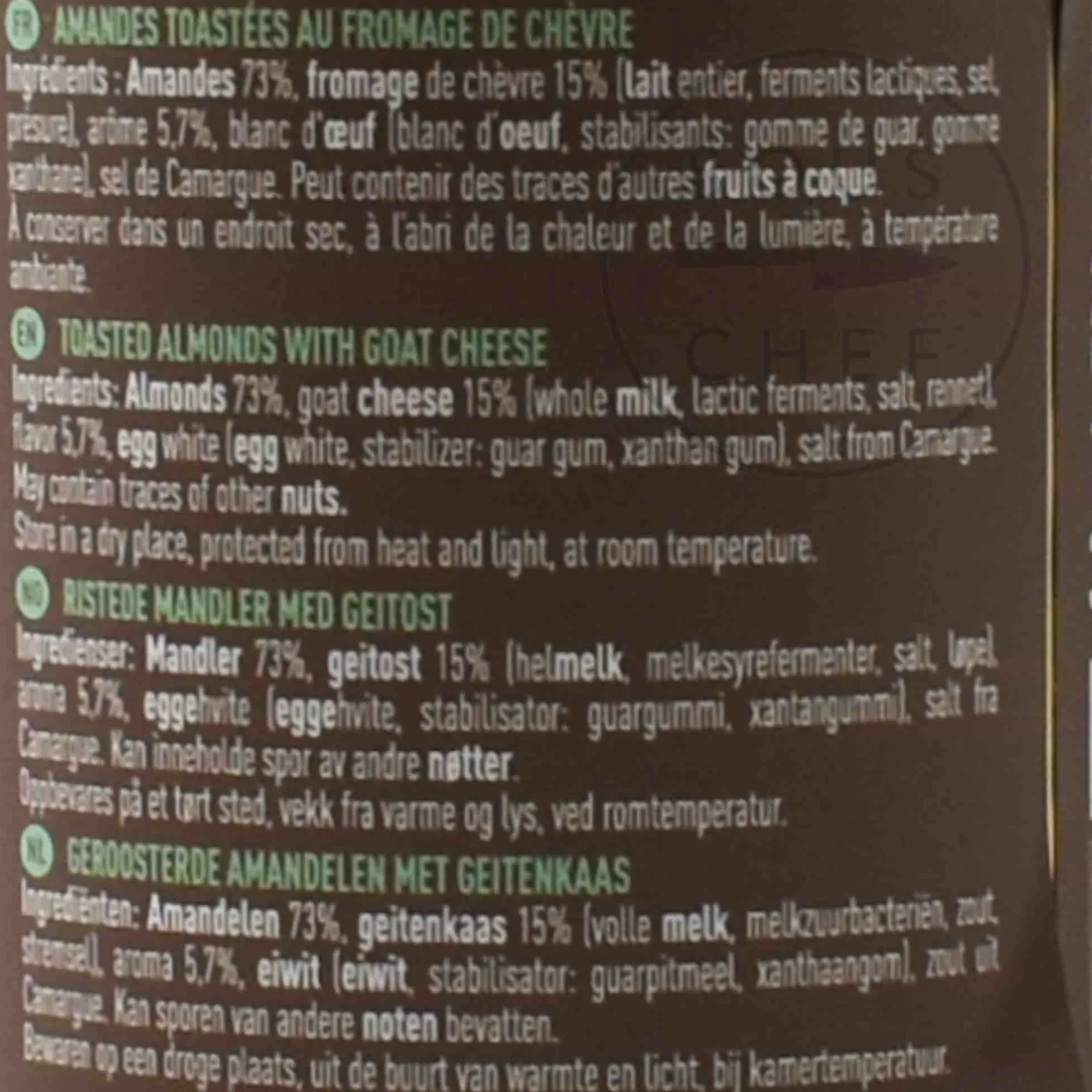 Maison Bremond Ingredients Brands|Baking Ingredients^Toasted Almonds with Goats Cheese, 100g