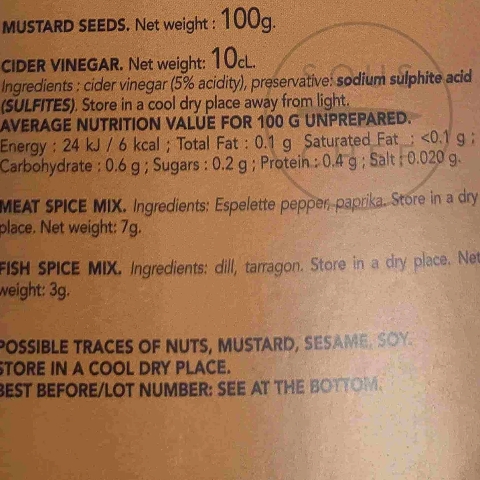 Quai Sud Ingredients Brands|Sauces & Condiments^Make Your Own Mustard Kit