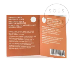 Ole Olives Ingredients Brands|Spanish Ingredients^Manzanilla Olives Stuffed with Almond, 580g