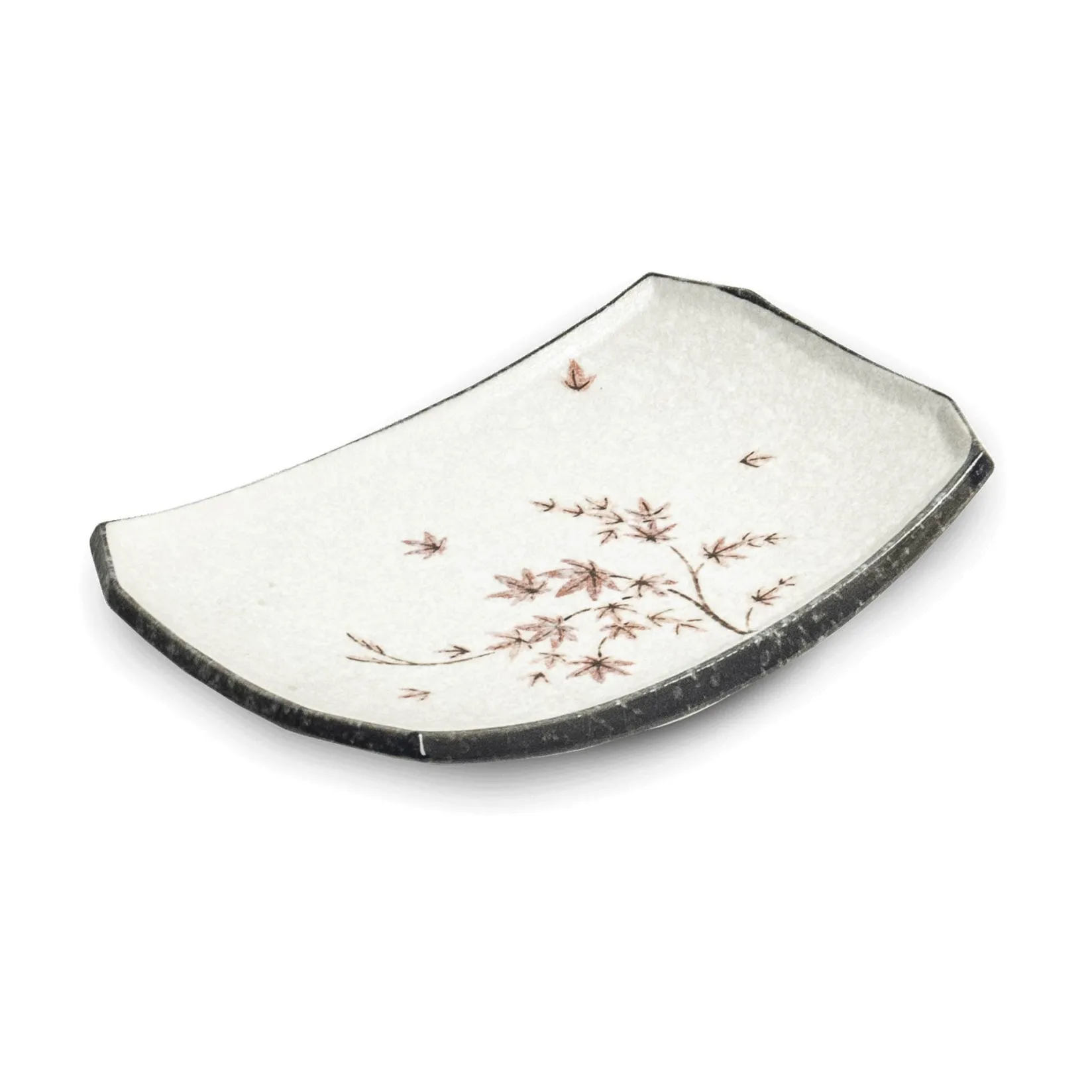 Kiji Stoneware & Ceramics Tableware Brands|Japanese Ingredients^Maple Leaf Sushi Plate, 22 x 15cm