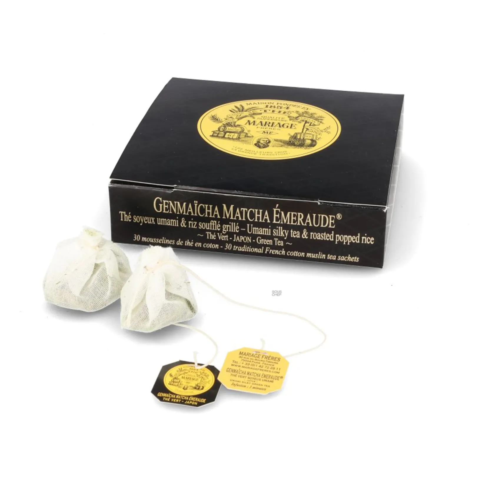Mariage Freres Ingredients Brands|Drinks^Genmaicha Matcha Emeraude Tea Bags, 75g