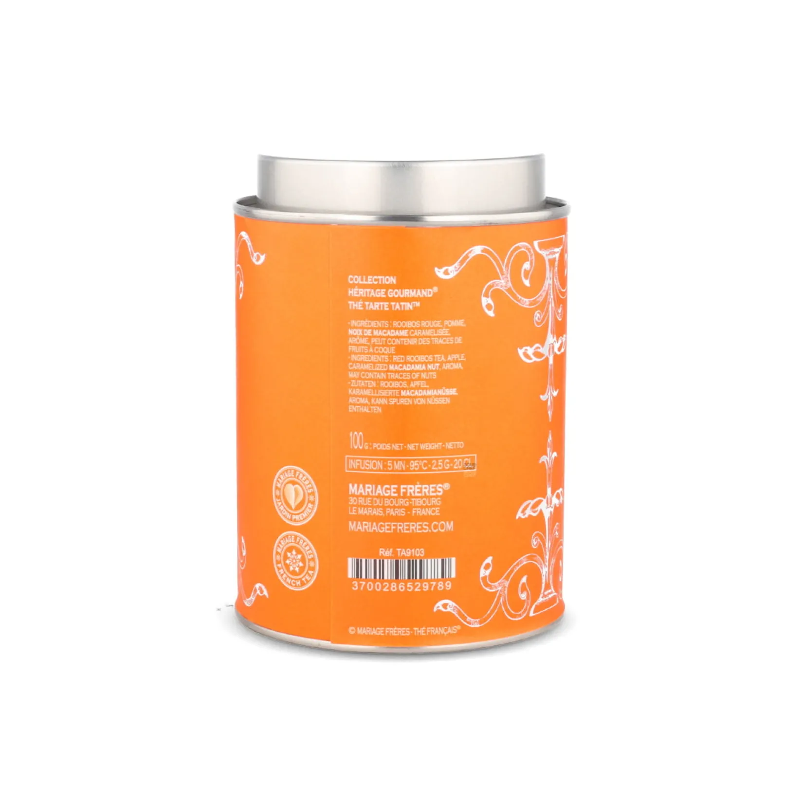 Mariage Freres Drinks|Ingredients Brands^Heritage Gourmand Tarte Tatin Rooibos Loose Tea, 100g