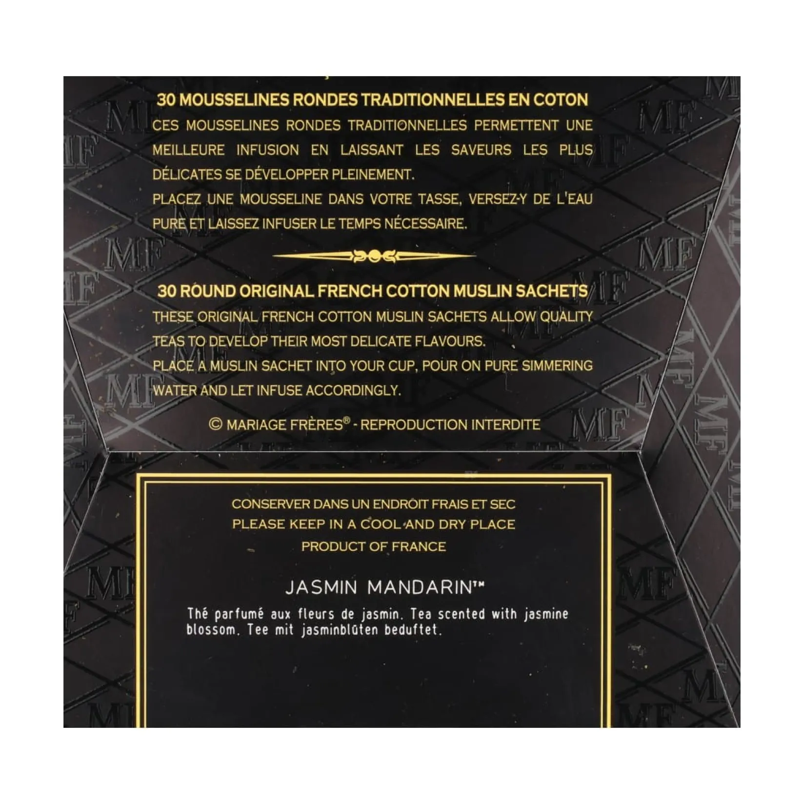 Mariage Freres Ingredients Brands|Drinks^Jasmin Mandarin Tea Bags, 75g