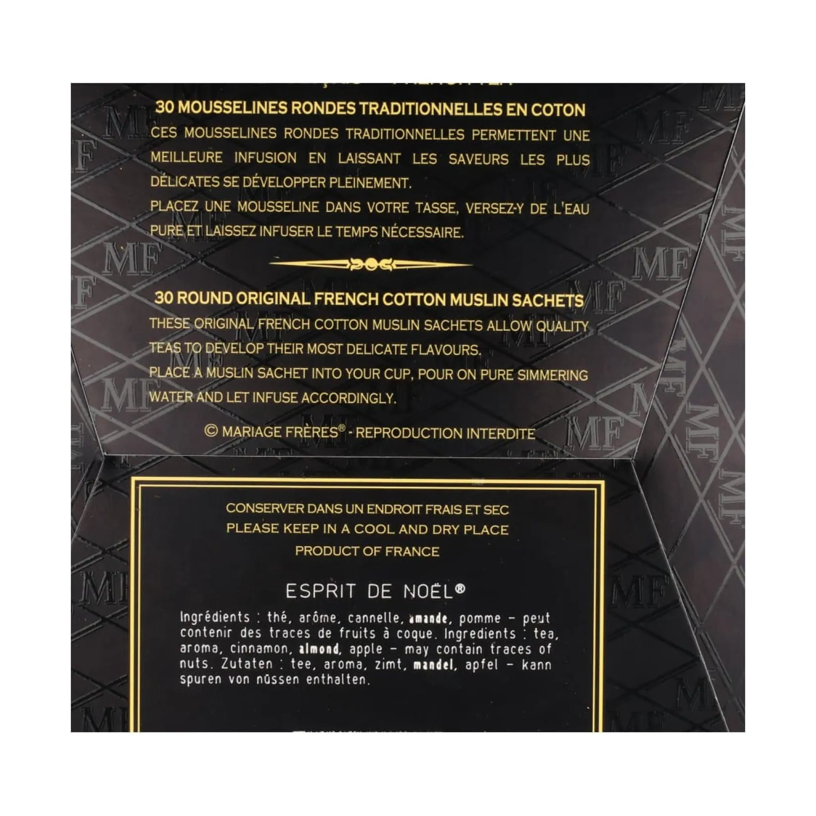 Mariage Freres Ingredients Brands|Drinks^Noel Tea Bags, 75g