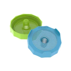 Masontops Pickling, Preserving & Fermenting Jars^Wide Mouth Bean Screens Sprouting Lids, Set of 2