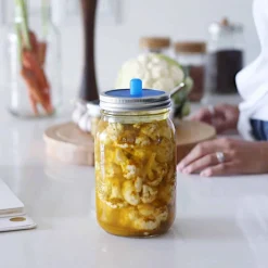 Masontops Pickling, Preserving & Fermenting Jars^Wide Mouth Pickle Pipes, Set of 4