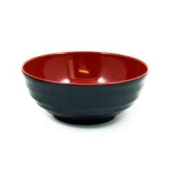 R&B Japanese Ingredients|Chinese Ingredients^Melamine Red & Black Ramen Bowl, 19.5cm