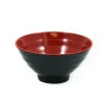 R&B Tableware Brands|Japanese Ingredients^Melamine Red & Black Rice & Soup Bowl, 12cm
