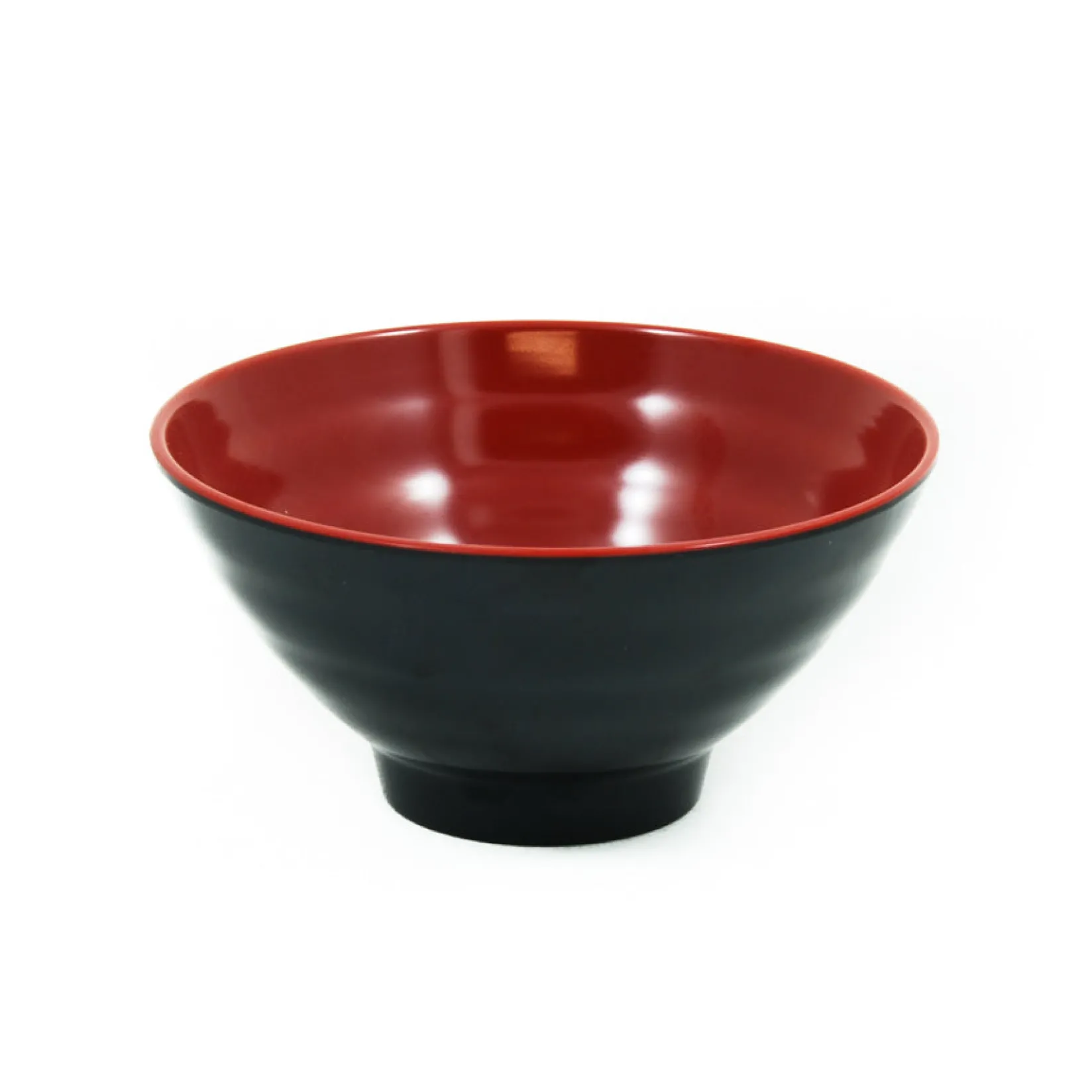 R&B Tableware Brands|Japanese Ingredients^Melamine Red & Black Rice & Soup Bowl, 12cm