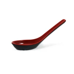 R&B Tableware Brands|Japanese Ingredients^Melamine Red & Black Soup Spoon